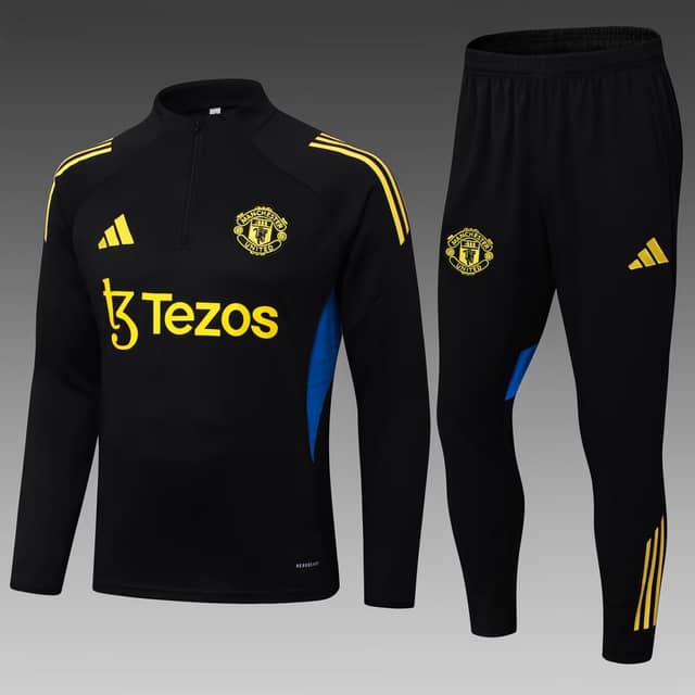 Chándal de Entrenamiento Manchester United con Media Cremallera 2025/26 Negro