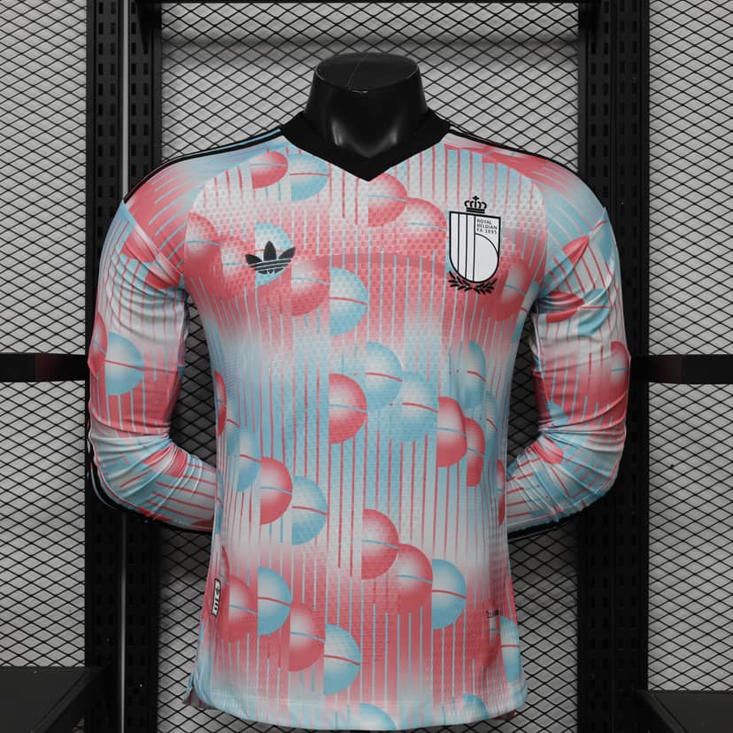 Camiseta Bélgica Segunda Equipación 2026 Versión Jugador Long
