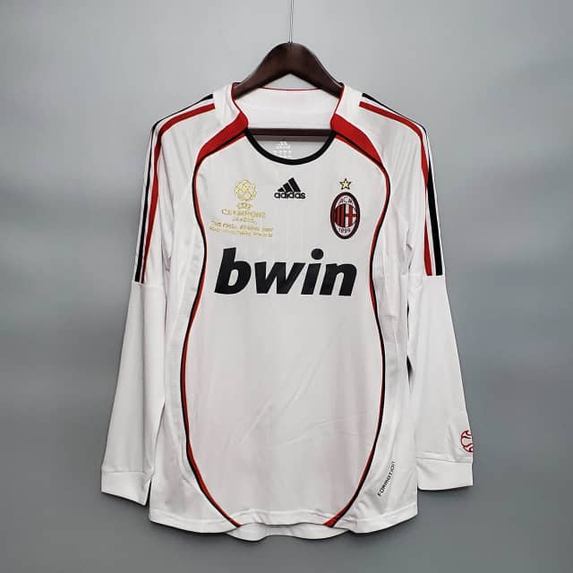 Koszulka Retro AC Milan wyjazdowa 2006/07 z długim rękawem