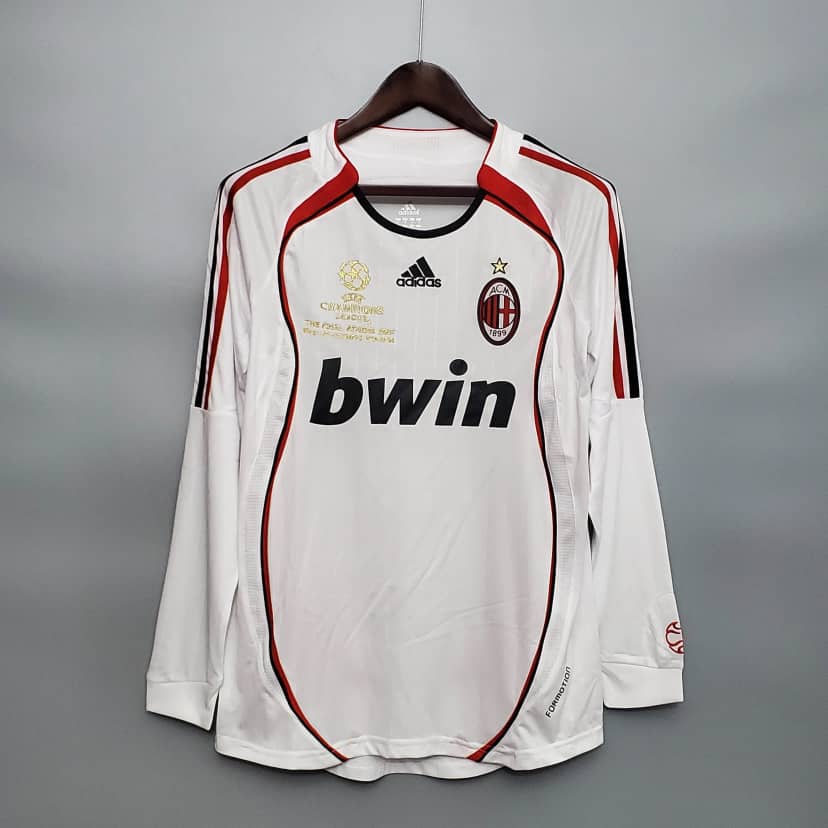 Koszulka Retro AC Milan wyjazdowa 2006/07 z długim rękawem