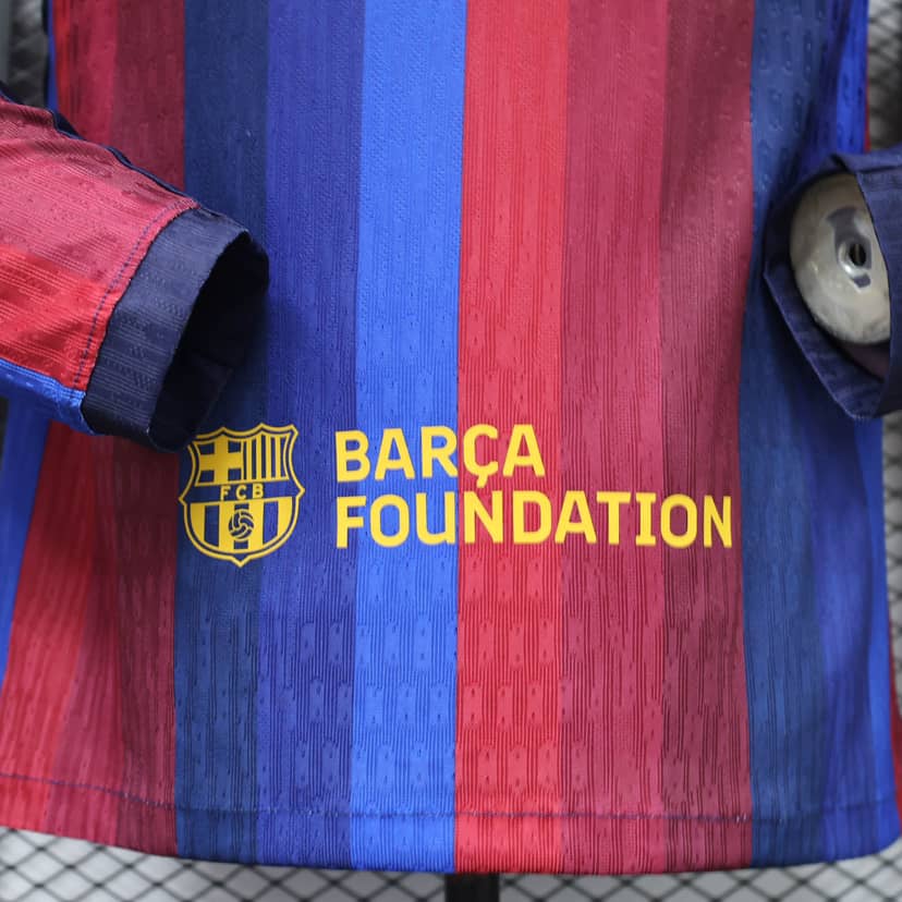Camiseta Barcelona Primera Equipación 2026/27 Versión Jugador Manga Larga--6