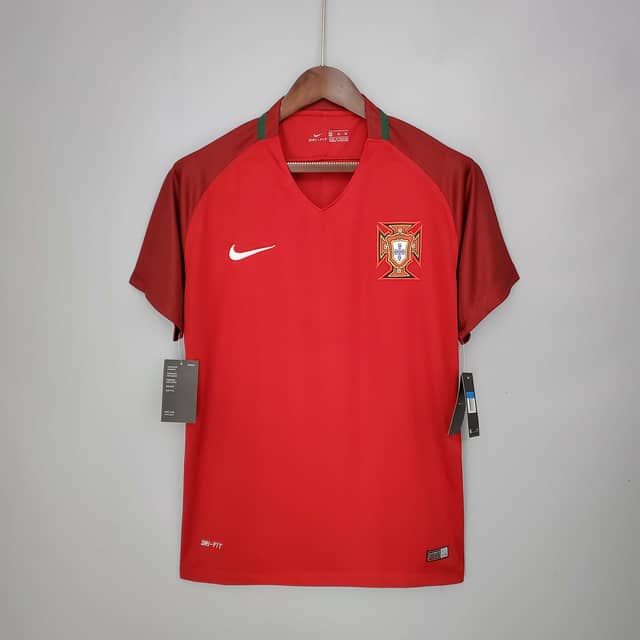 Koszulka Retro Portugalii domowa 2016