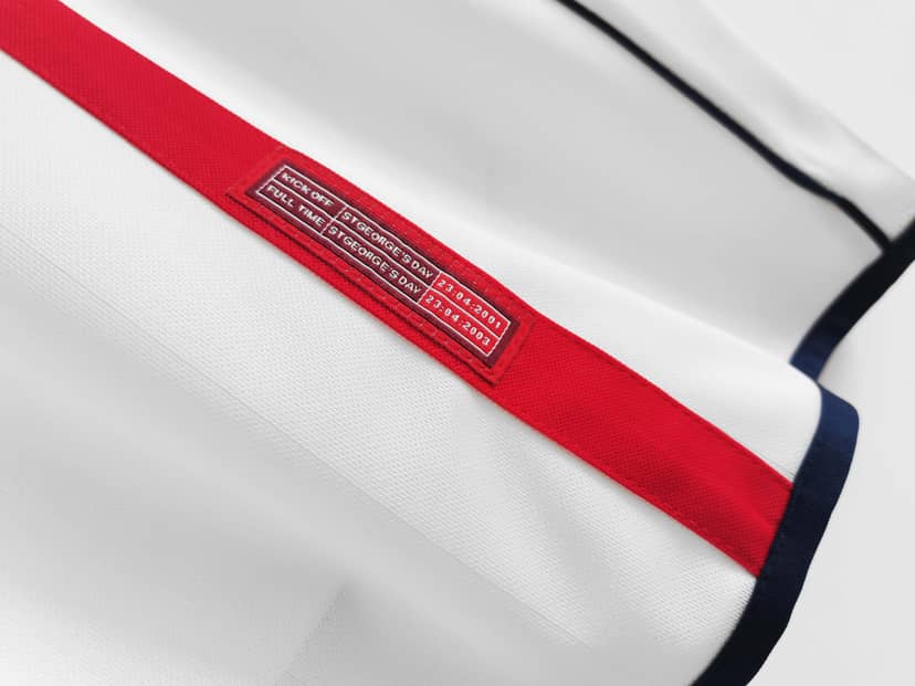 2002 Retro England Home Shirt--9