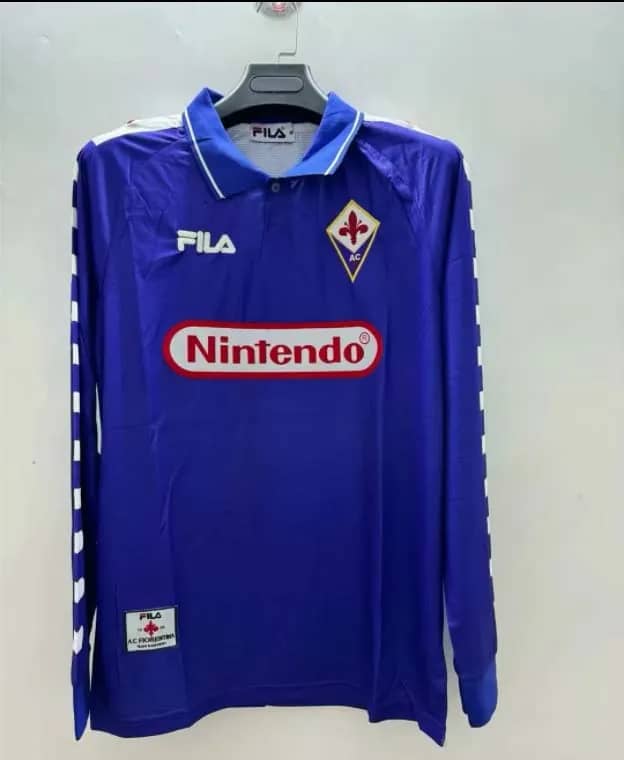 Koszulka Retro Fiorentiny domowa 1998/99 z długim rękawem