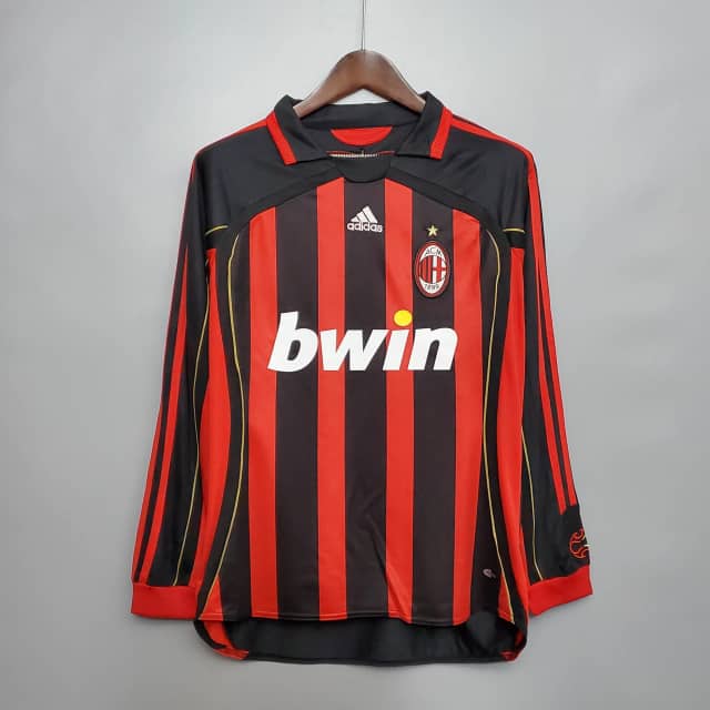 Koszulka Retro AC Milan domowa 2006/07 z długim rękawem