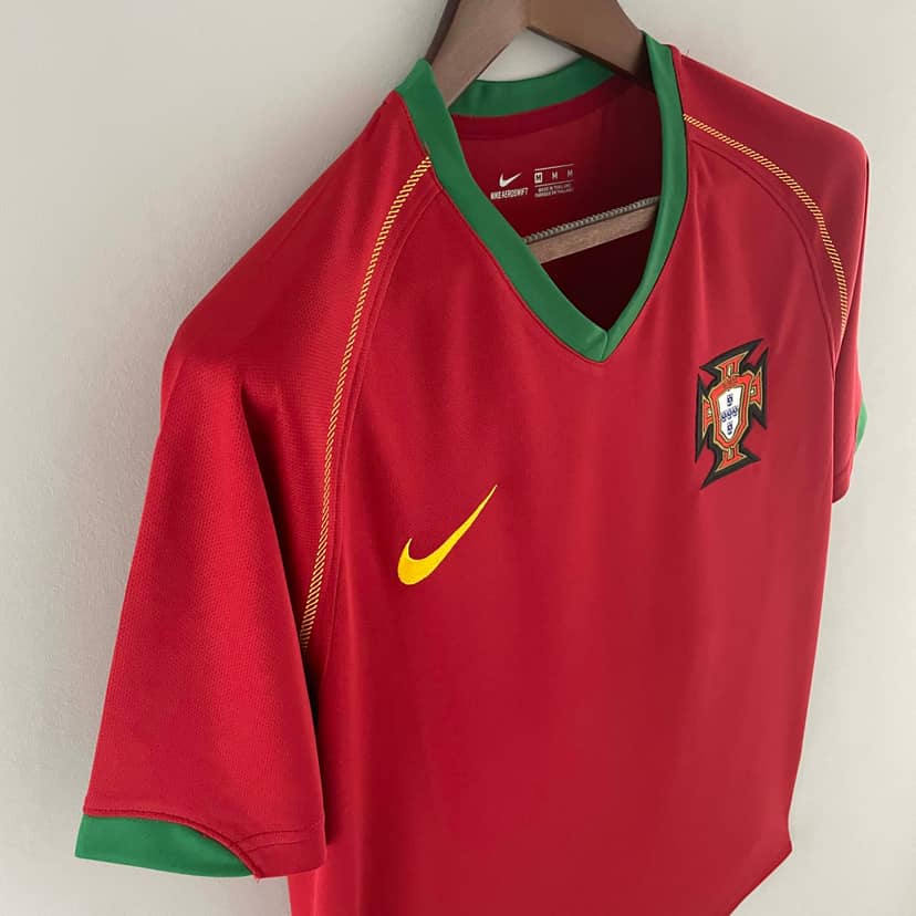 Camiseta Retro Portugal Primera Equipación 2006--4