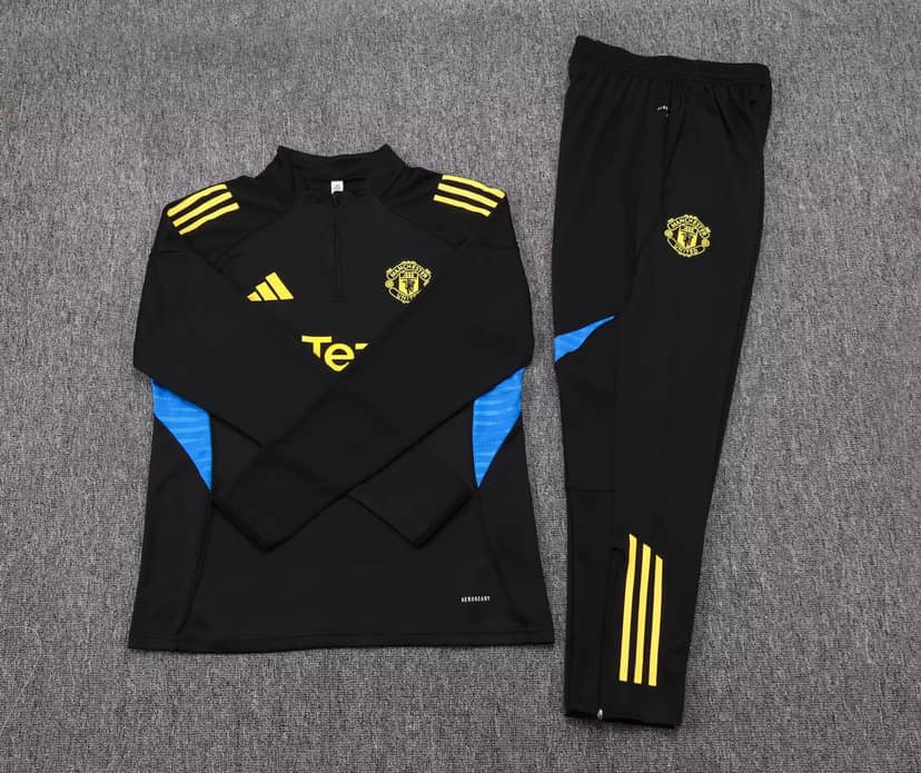 Chándal de Entrenamiento Manchester United con Media Cremallera 2025/26 Negro--6