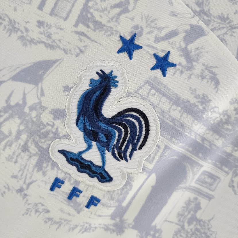 Koszulka Francji wyjazdowa 2022 Mundial biała--4