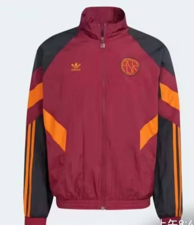 Kurtka wiatrówka AS Roma 2024/25 czerwona