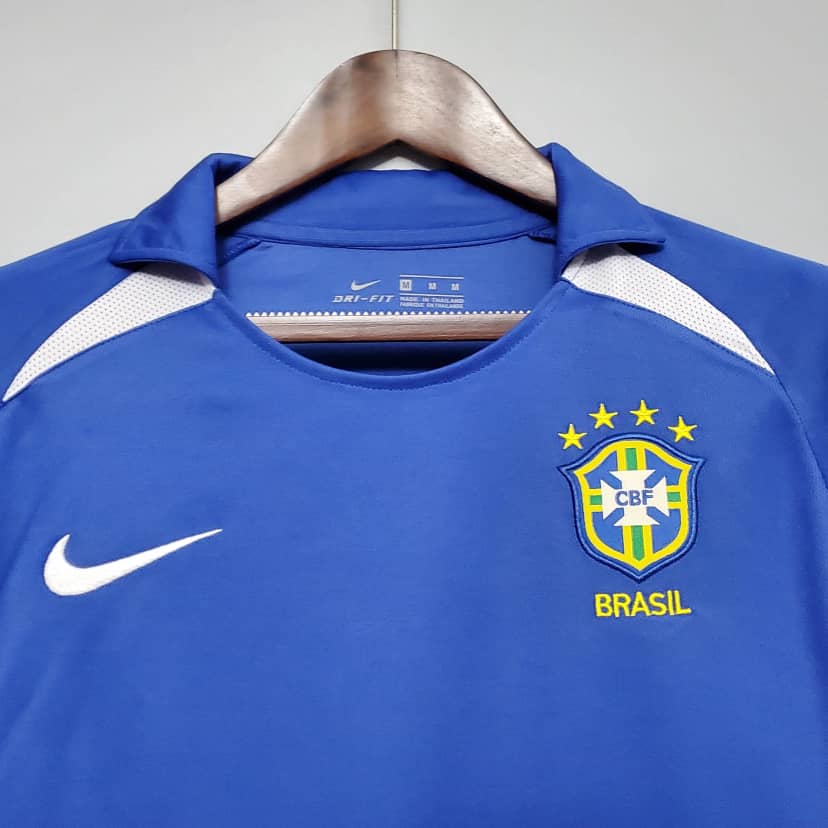 2002 Retro Brazil Away Jersey--2