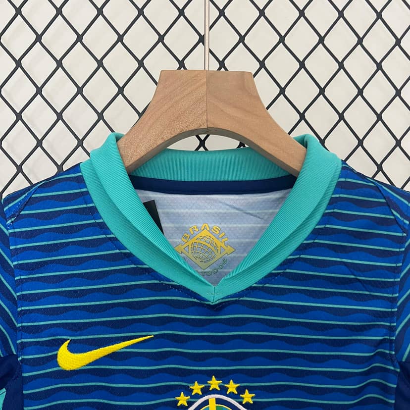Camiseta Brasil Segunda Equipación 2024 Niño--2