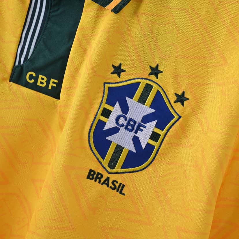 Camiseta Retro Brasil Primera Equipación 1991/93--5