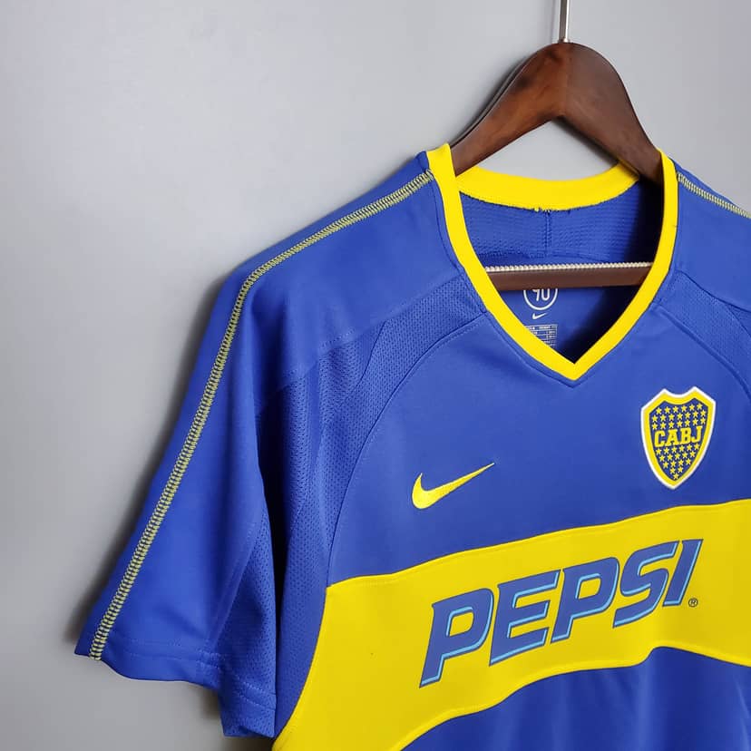 Camiseta Retro Boca Juniors Primera Equipación 2003/04--6