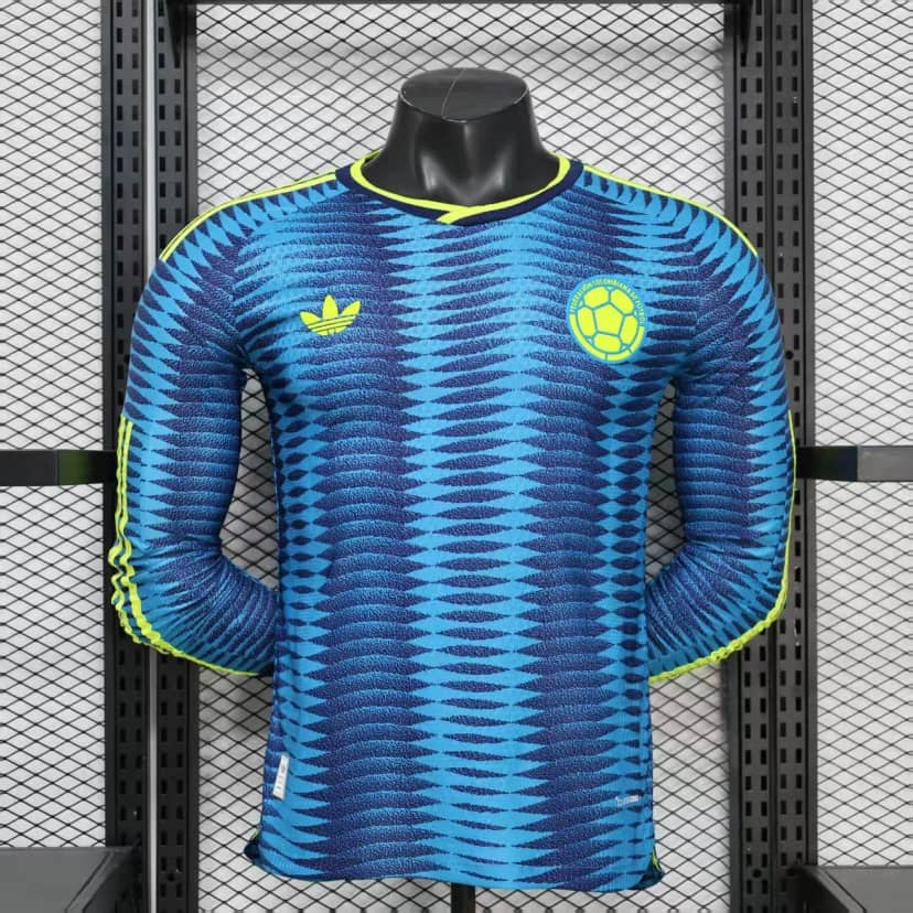 Maglia Colombia Away 2026 Player Version Maniche Lunghe