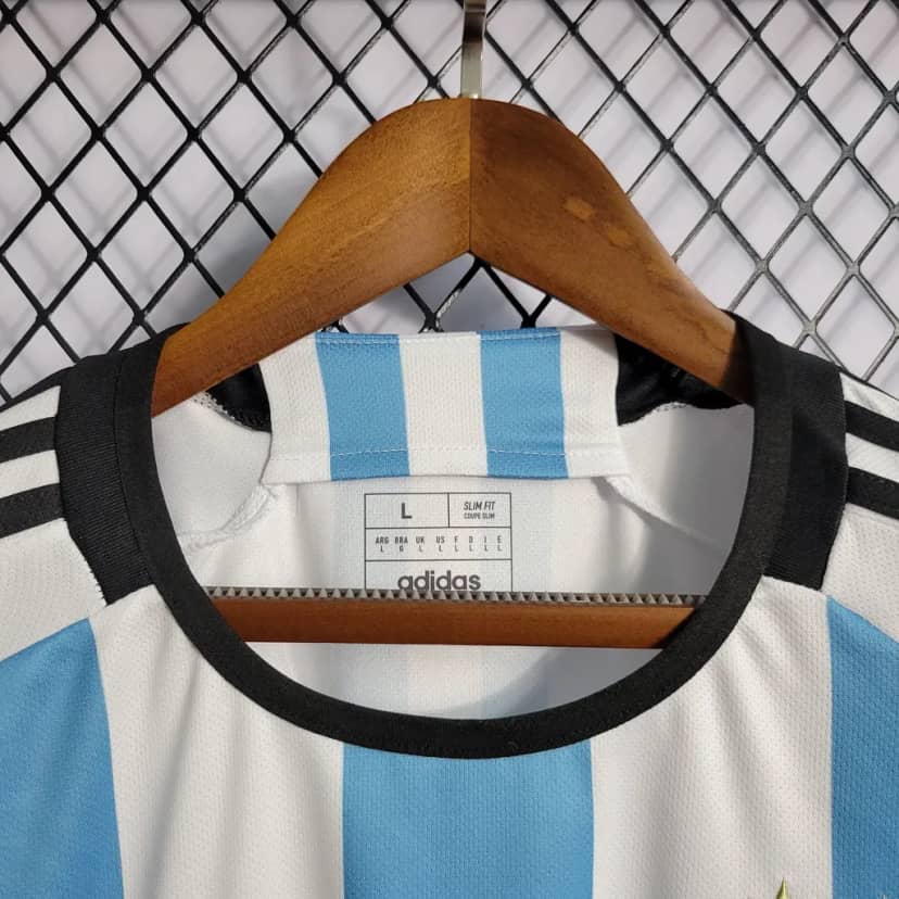 Camisola Argentina Principal 2022 Mundial FIFA--3
