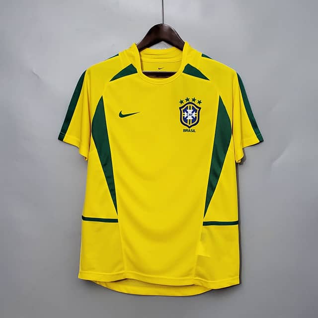 Koszulka Retro Brazylii domowa 2002
