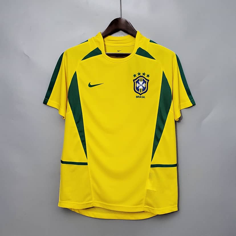 Camiseta Retro Brasil Primera Equipación 2002