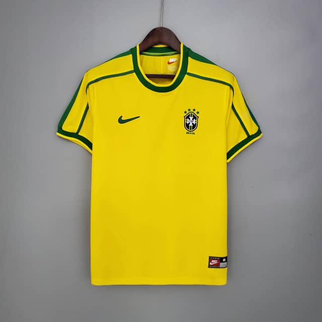 Camiseta Retro Brasil Primera Equipación 1998