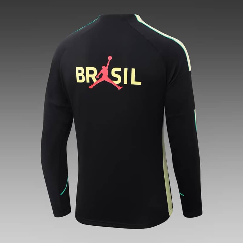 Survêtement Training Brésil Demi-Zip 2026 Noir--3