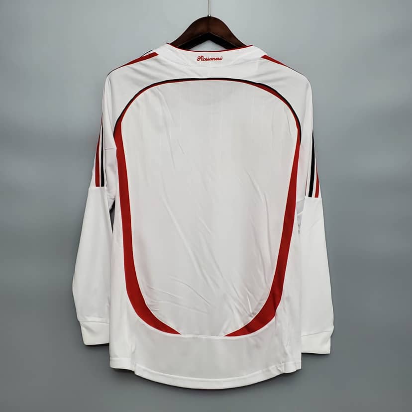 Koszulka Retro AC Milan wyjazdowa 2006/07 z długim rękawem--1