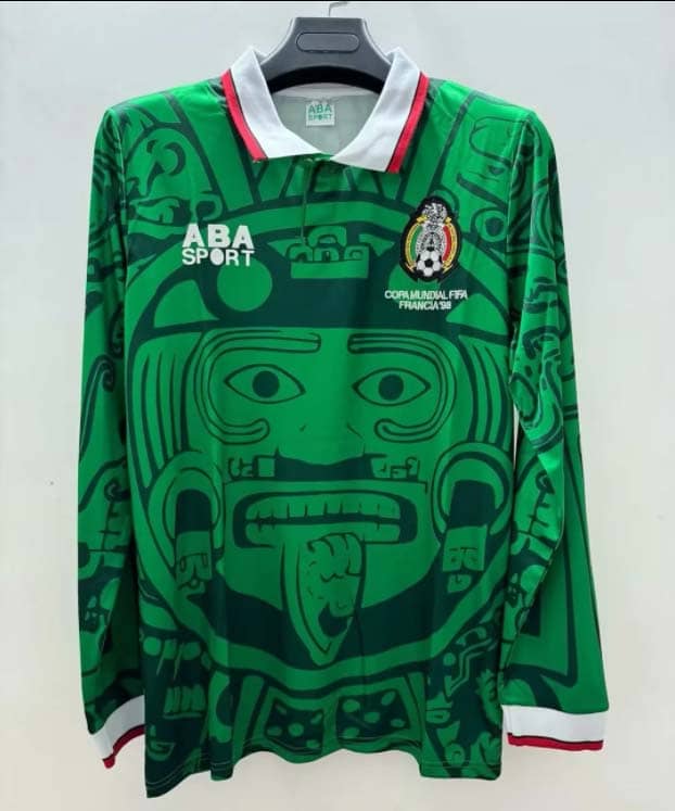Camiseta Retro México Primera Equipación 1998 Manga Larga