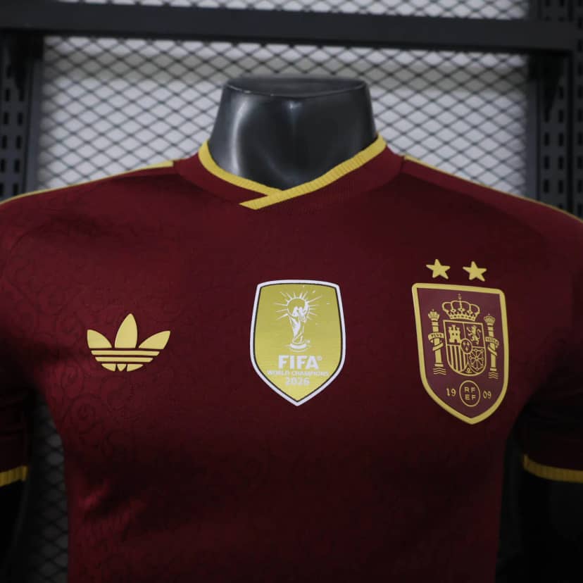 Maillot Espagne 2026 Édition Spéciale Version Player Bordeaux--2