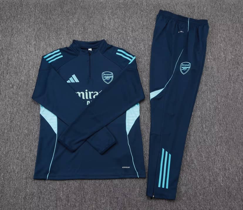 Survêtement Training Arsenal Demi-Zip 2025/26 Bleu Roi--6