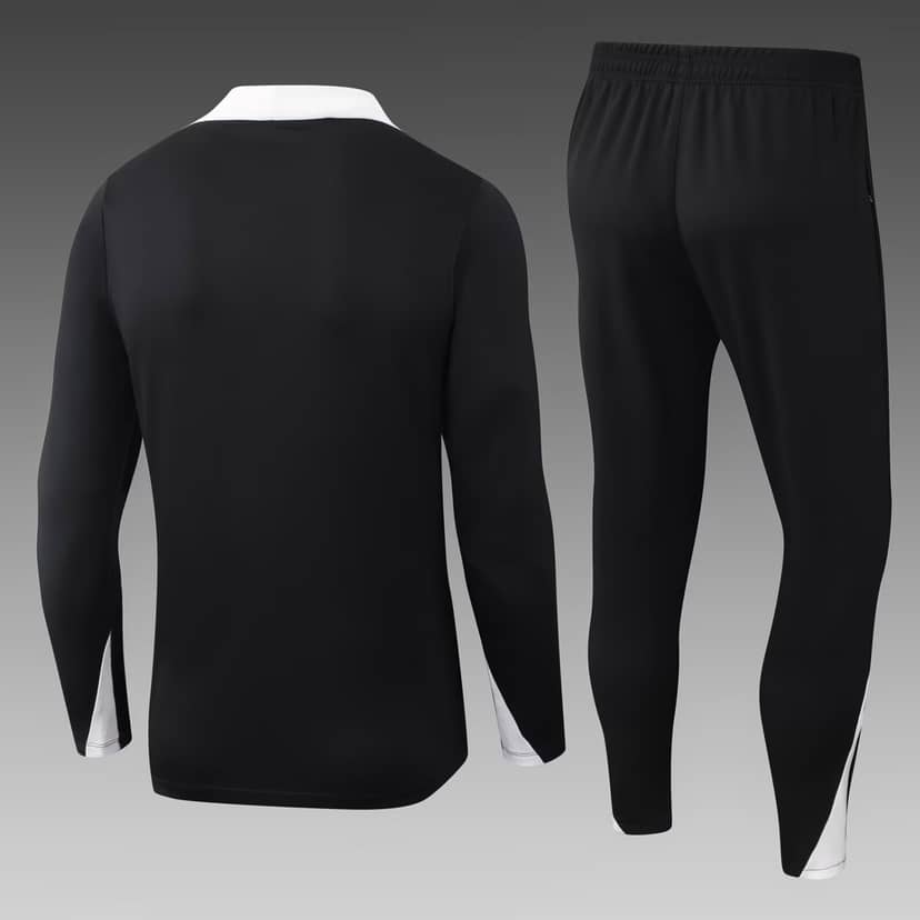Tuta Allenamento Chelsea Mezza Zip 2025/26 Nera--1