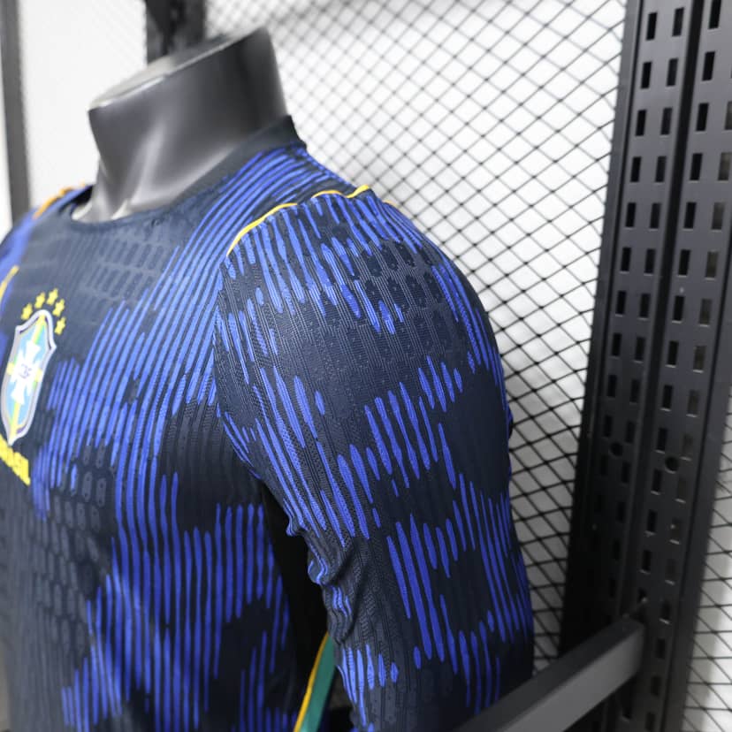 2026 Player Version Long Sleeve Brazil Away Shirt--6