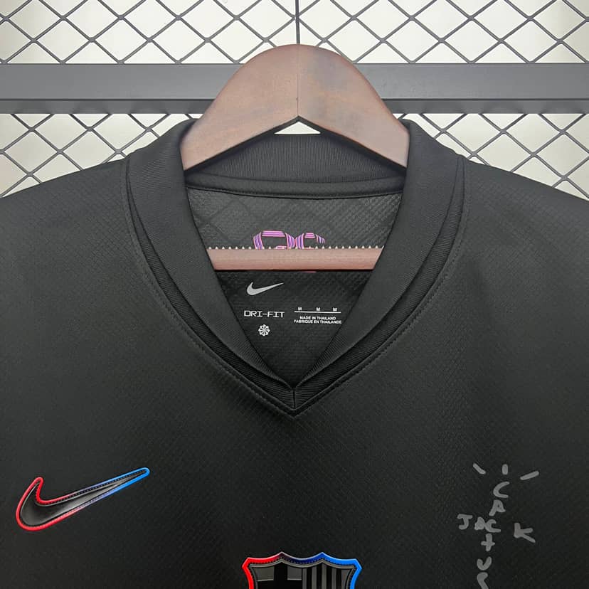 Maillot Barcelone Édition Collaboration Travis Scott 2024/25 Noir--2