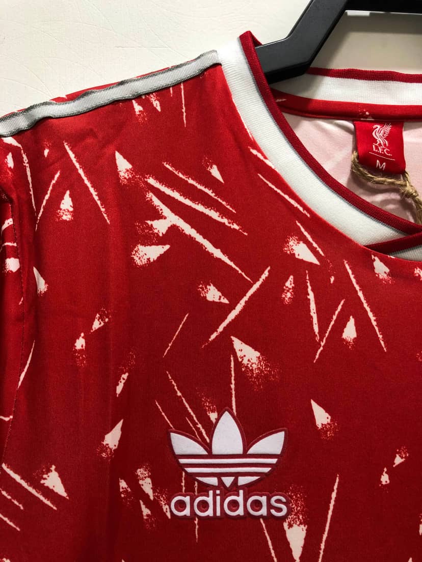 Camisola Retro Liverpool Principal 1989/91 Manga Longa--3