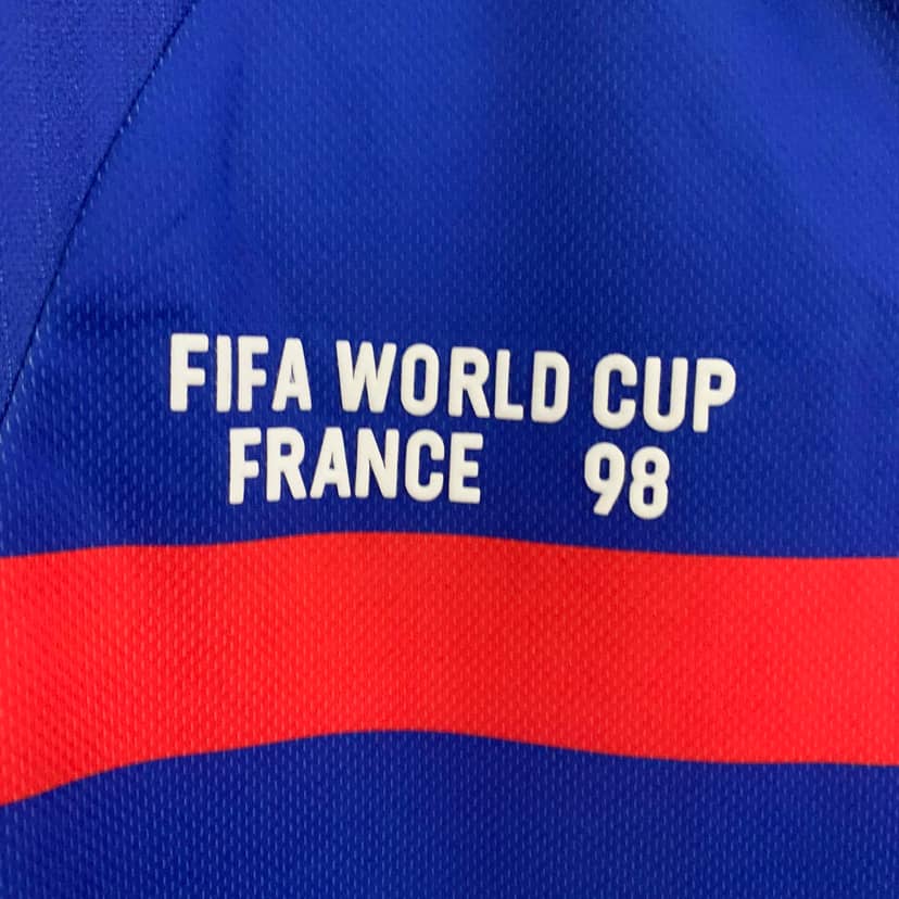 Camiseta Retro Francia Primera Equipación 1998 Manga Larga--4