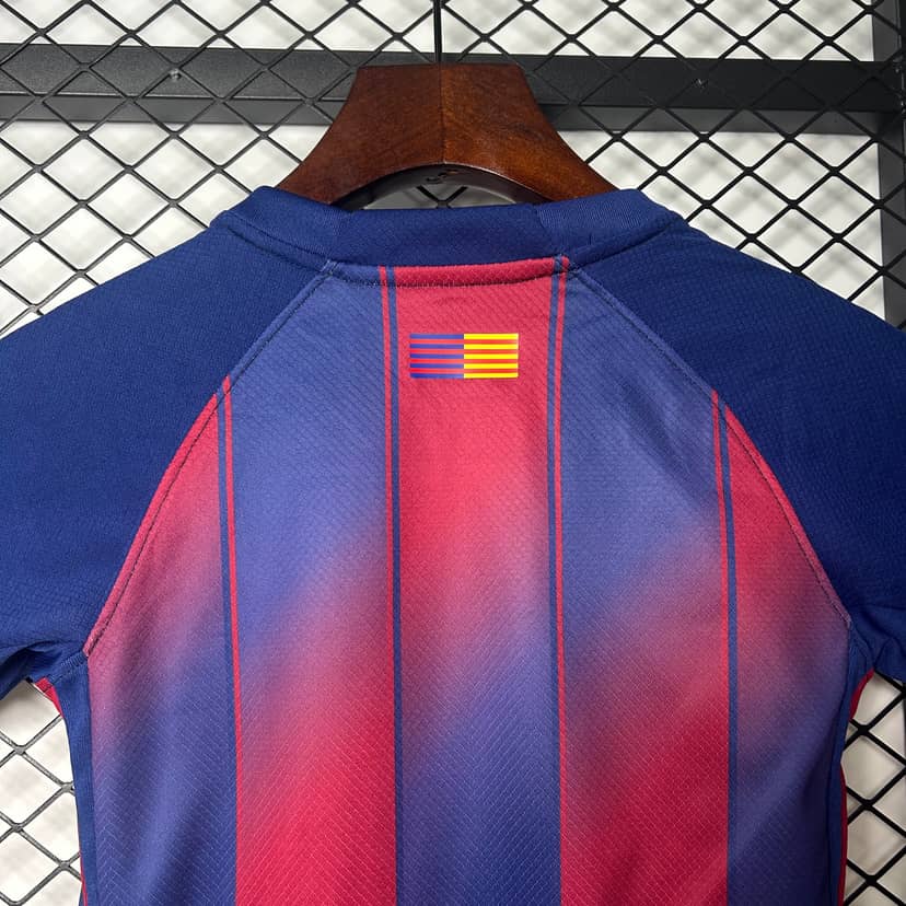 2025/2026 Barcelona Home Shirt Kids Size--3