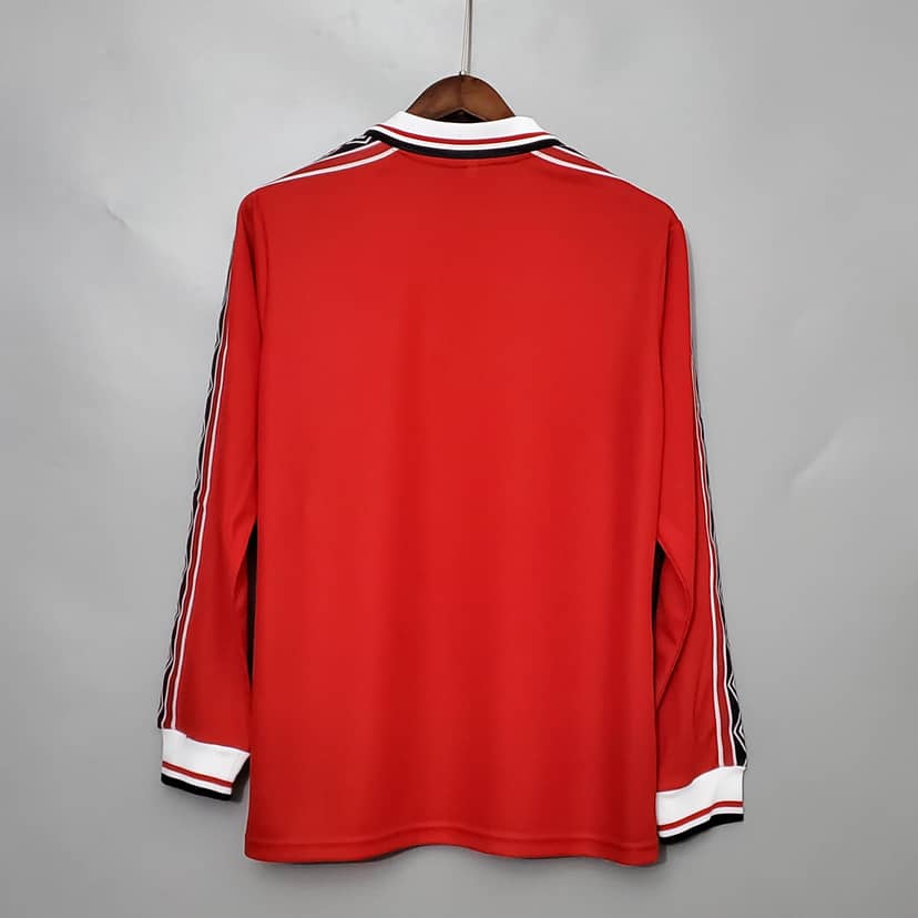 Koszulka Retro Manchesteru United domowa 1998/99 z długim rękawem--1