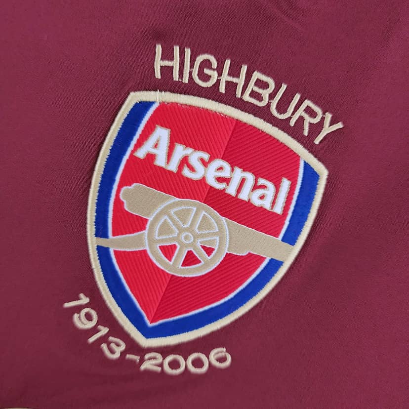 Camiseta Retro Arsenal Primera Equipación 2005/06 Manga Larga--6