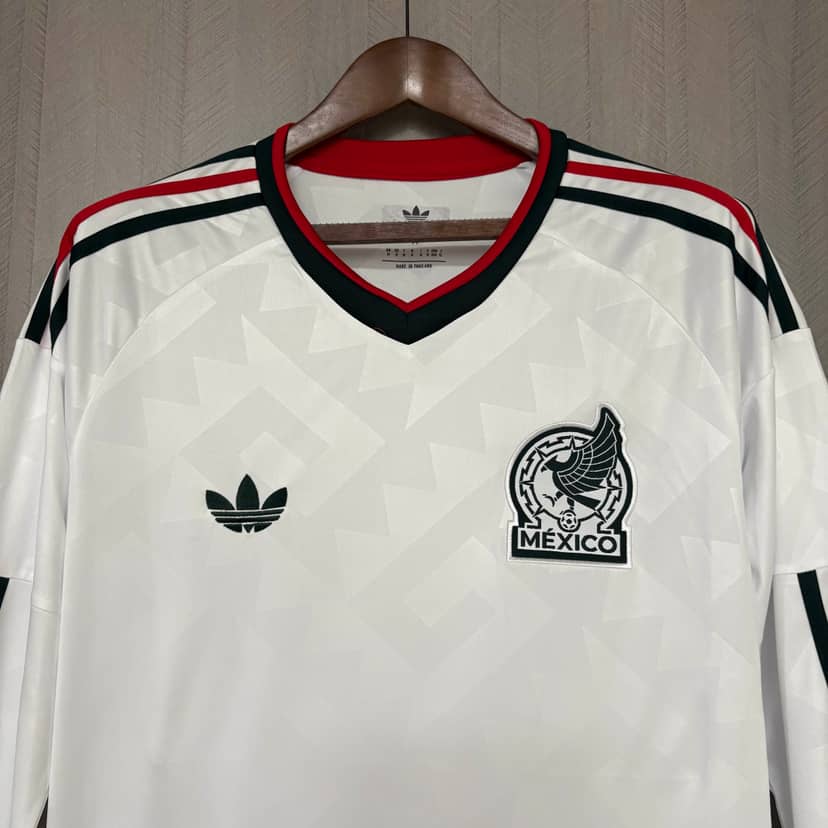 Camiseta México Segunda Equipación 2026 Manga Larga--2