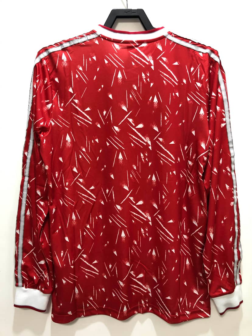 Camisola Retro Liverpool Principal 1989/91 Manga Longa--1