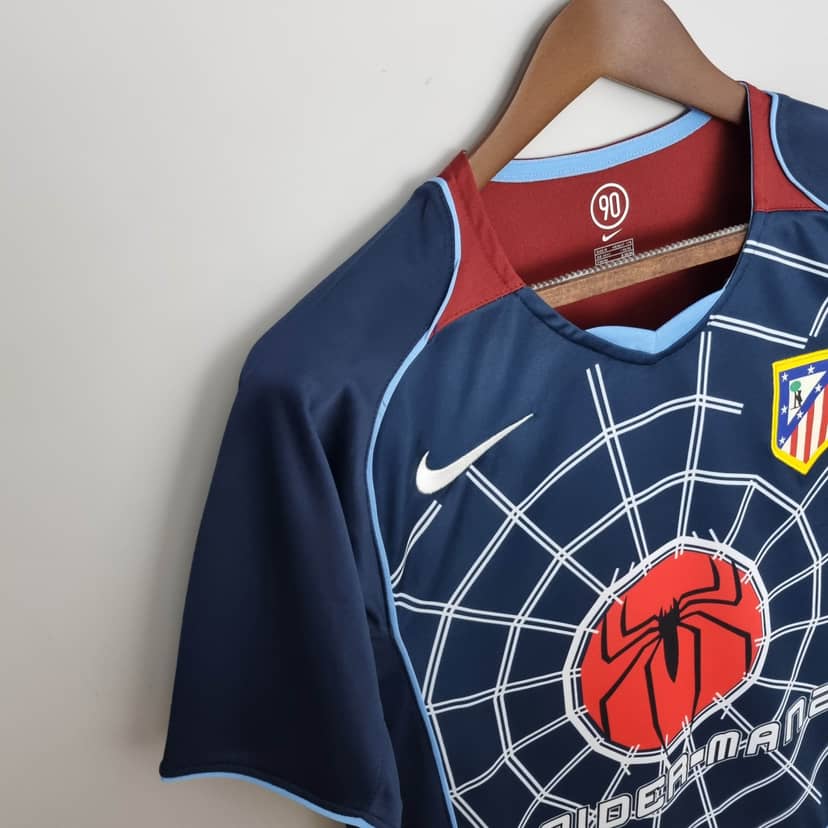 Camiseta Retro Atlético de Madrid Segunda Equipación 2004/05--3