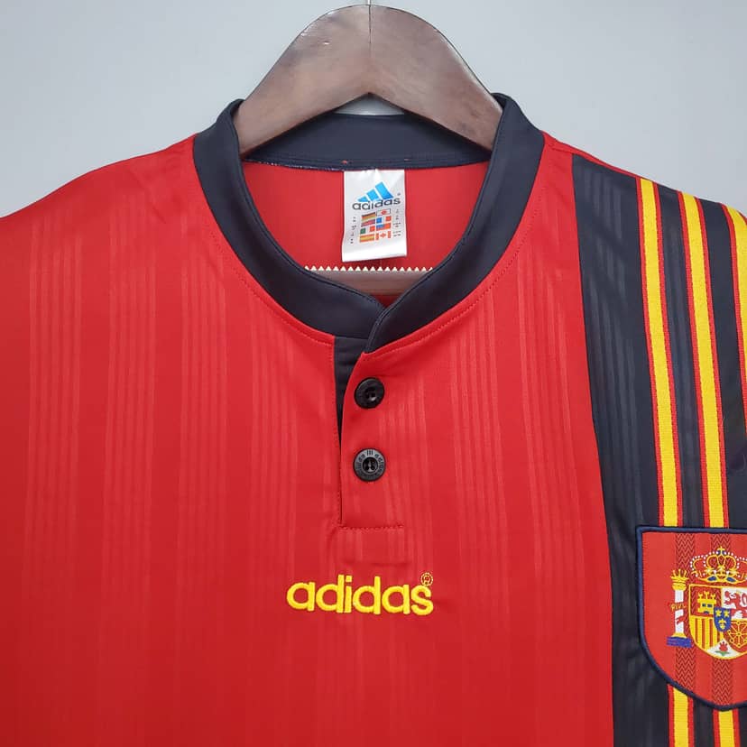 Koszulka Retro Hiszpanii domowa 1996--2