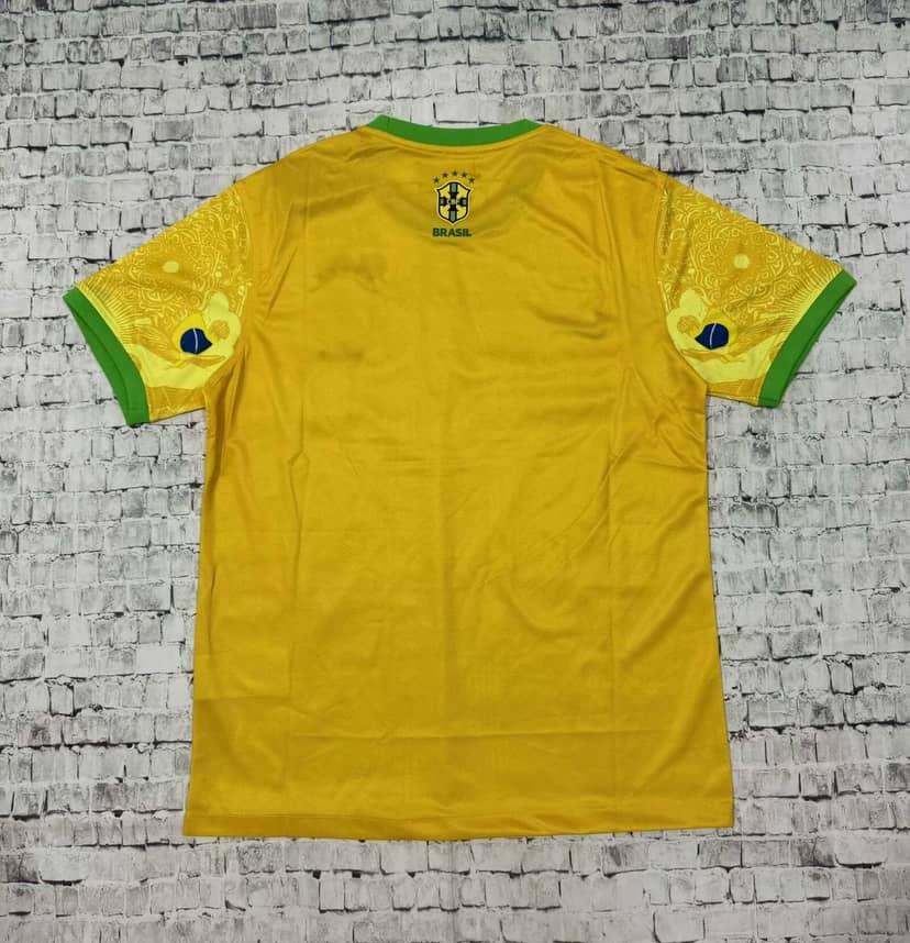 Camisola Brasil Edição Especial Jesus 2024 Amarela--1