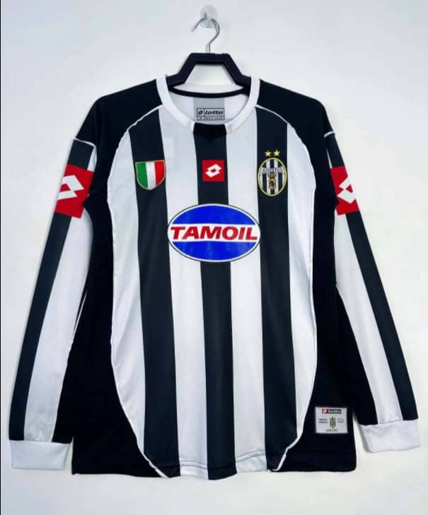Koszulka Retro Juventusu domowa 2002/03 z długim rękawem