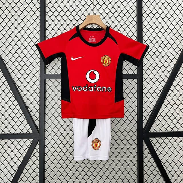 2002/2004 Retro Manchester United Home Shirt Kids Size