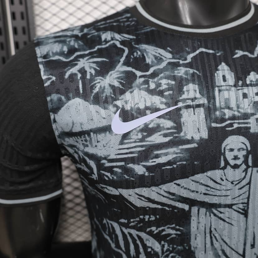 2026 Player Version Brazil Jesus Special Edition Black Shirt--3