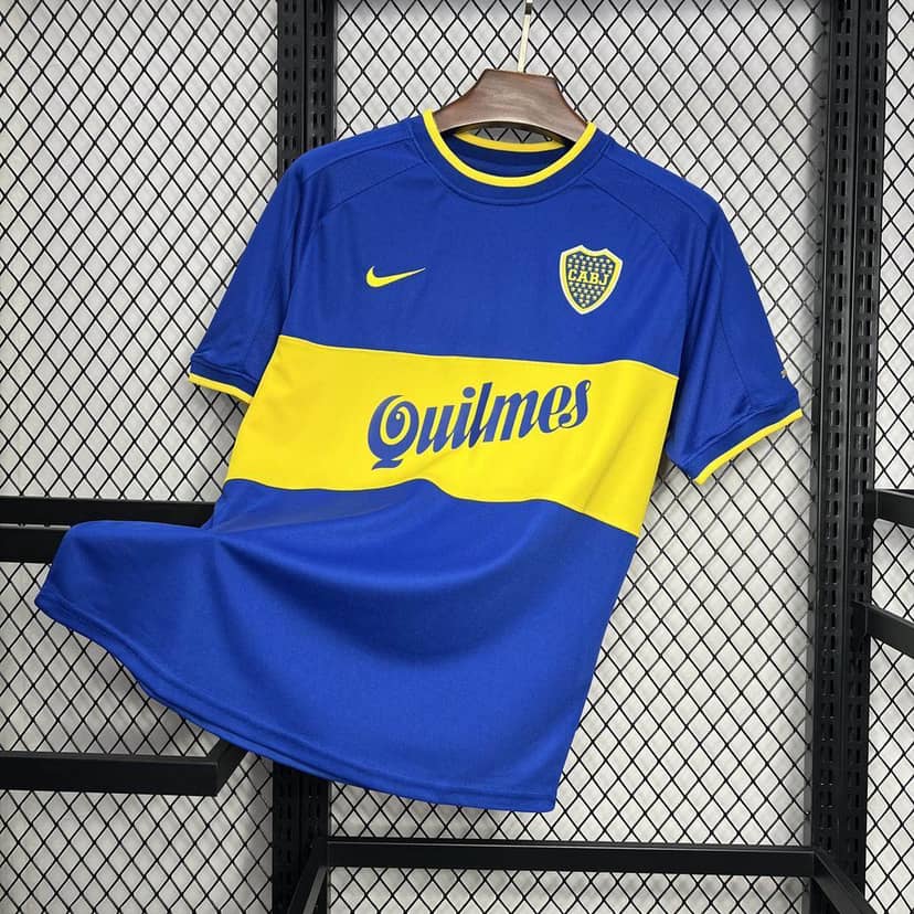 Maillot Retro Boca Juniors Domicile 2000/01--6