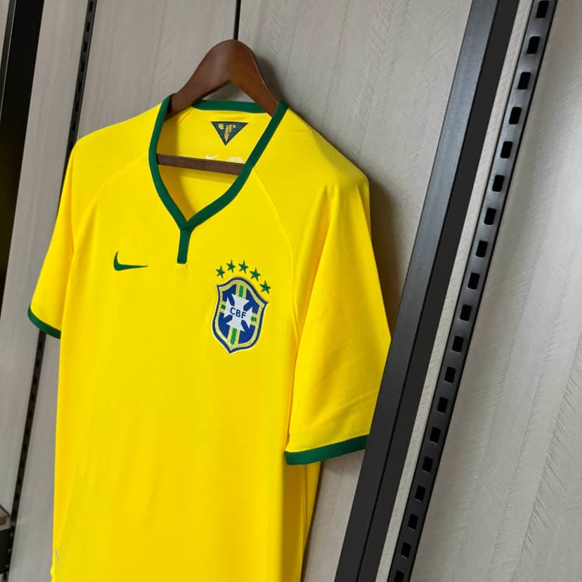 Koszulka Retro Brazylii domowa 2014--6