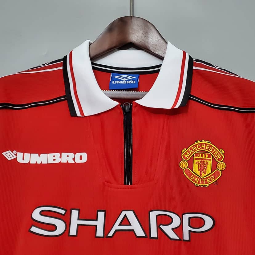 Koszulka Retro Manchesteru United domowa 1998/99 z długim rękawem--2