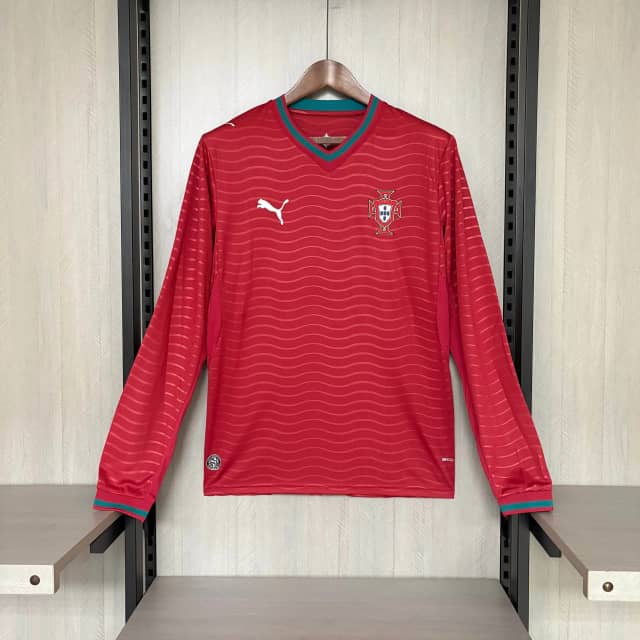 Koszulka Portugalii domowa 2026 z długim rękawem