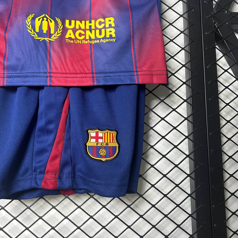 2025/2026 Barcelona Home Shirt Kids Size--8