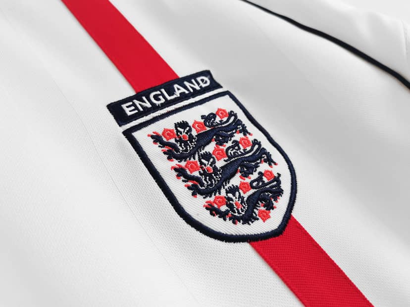 2002 Retro England Home Shirt--7