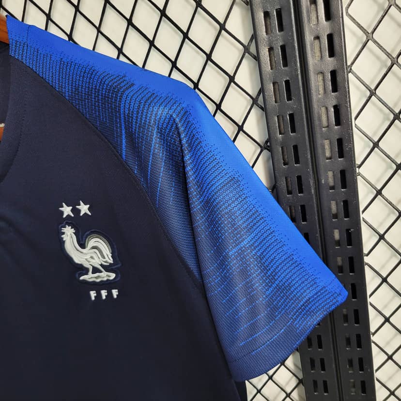 Camiseta Retro Francia Primera Equipación 2018--8